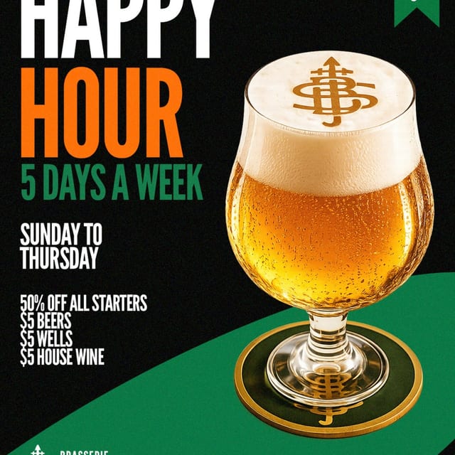 Happy Hour at Brasserie Saint James