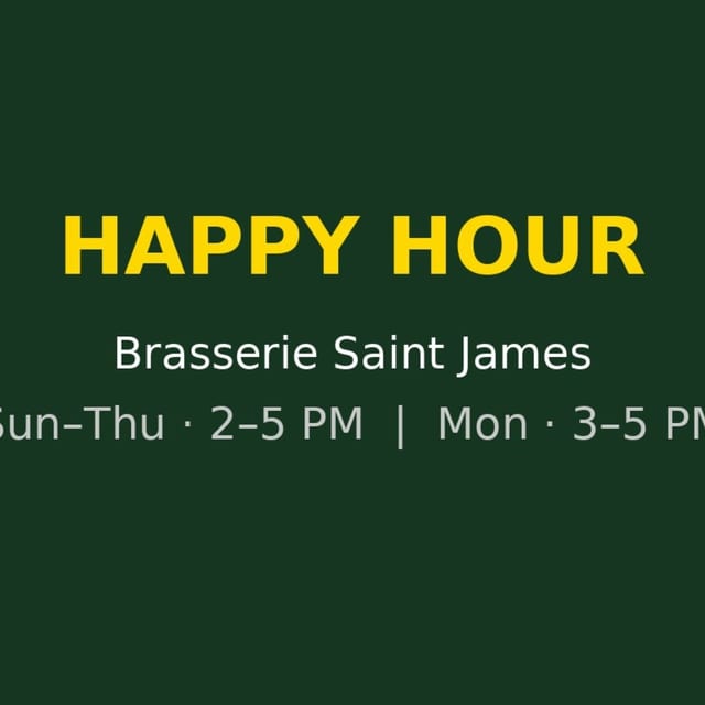 Happy Hour at BSJ — Mondays
