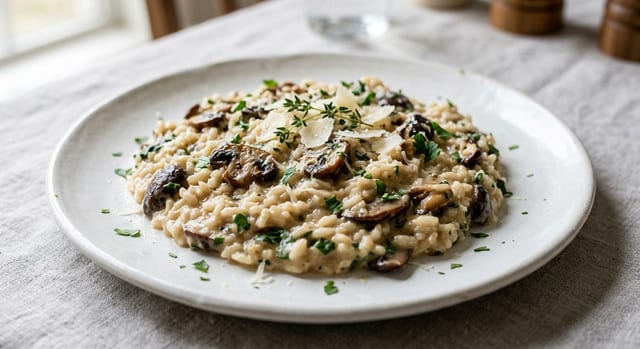 Mushroom Risotto.